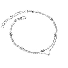 Load image into Gallery viewer, Simple Heart Female Anklets Bangle