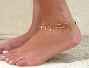 Gold Silver Color Anklet Bangle