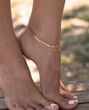 Load image into Gallery viewer, Gold Silver Color Anklet Bangle