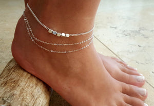 Gold Silver Color Anklet Bangle