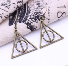 Load image into Gallery viewer, Deathly Hallows Harry Potter Earrings