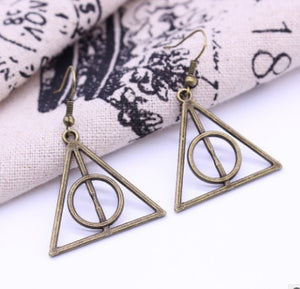 Deathly Hallows Harry Potter Earrings