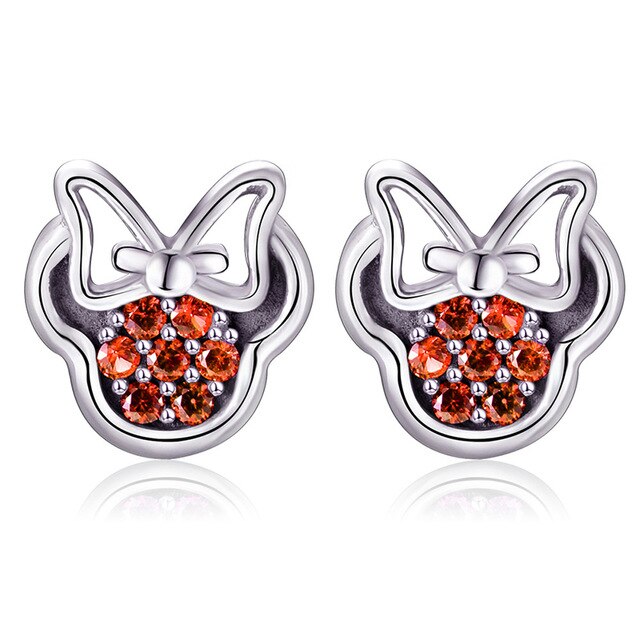 6 Styles Sparkling Minnie Mickey Earrings