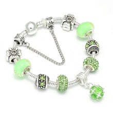 Load image into Gallery viewer, Queen Silver Charms Bracelet &amp; Bangles With Queen Crown