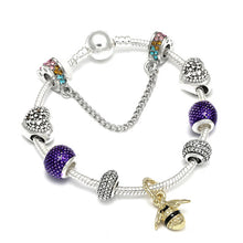 Load image into Gallery viewer, Queen Silver Charms Bracelet &amp; Bangles With Queen Crown