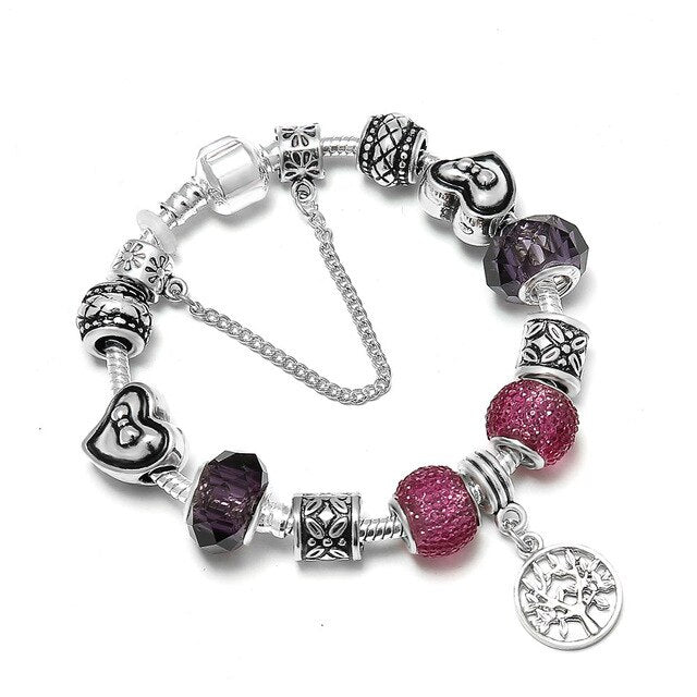 Pink Charm Bracelet