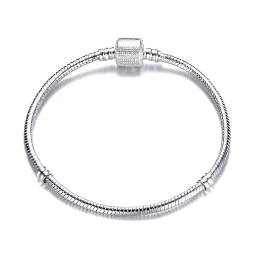 High Quality Silver Color Chain Charm Bracelet