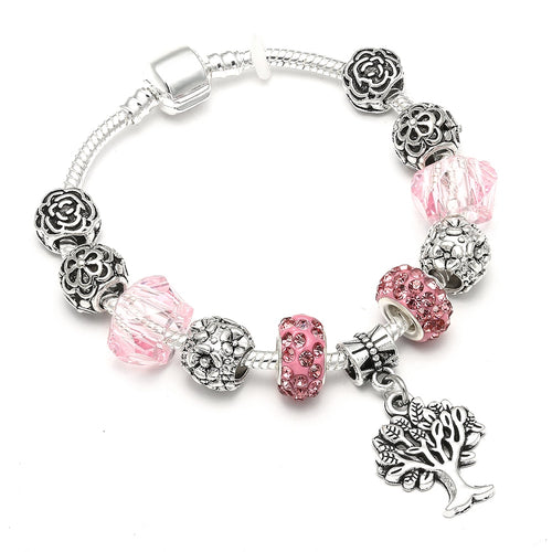 Simple Vintage Charm Bracelets Silver Color