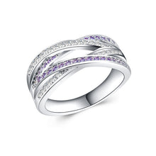 Load image into Gallery viewer, Silver Endless Beauty Twisting Zircon Pandora Ring