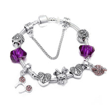 Load image into Gallery viewer, Silver Color Mickey Charm Bracelet