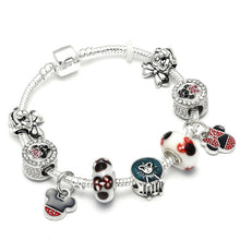 Load image into Gallery viewer, Silver Color Mickey Charm Bracelet