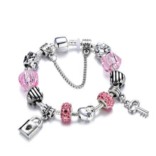 Load image into Gallery viewer, Silver Color Mickey Charm Bracelet