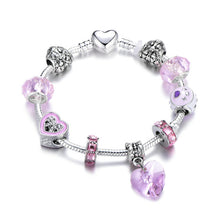 Load image into Gallery viewer, Silver Color Mickey Charm Bracelet