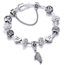 Load image into Gallery viewer, Silver Color Mickey Charm Bracelet