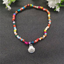 Load image into Gallery viewer, Fashion Colorful Beads Cowrie Shell Anklet