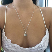 Load image into Gallery viewer, Small Lock Choker Necklace