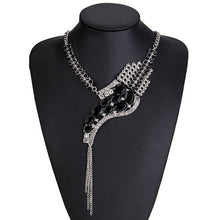 Load image into Gallery viewer, Tasseled Rhinestone Necklace