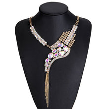 Load image into Gallery viewer, Tasseled Rhinestone Necklace
