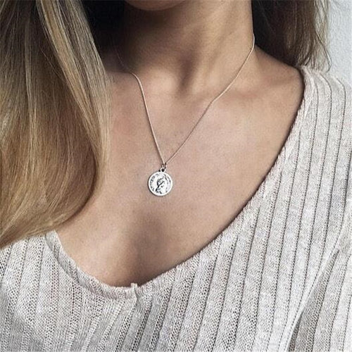 Vintage Silver Coin Necklace