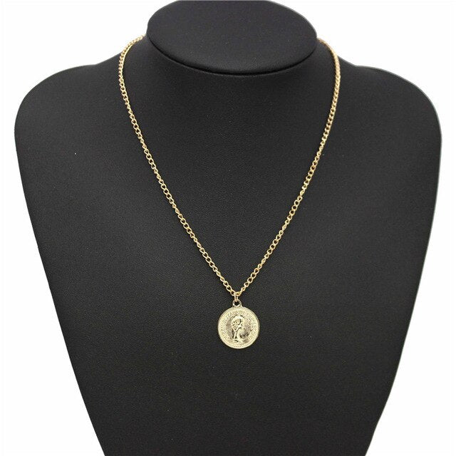 Vintage Silver Coin Necklace