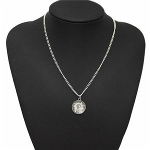 Vintage Silver Coin Necklace