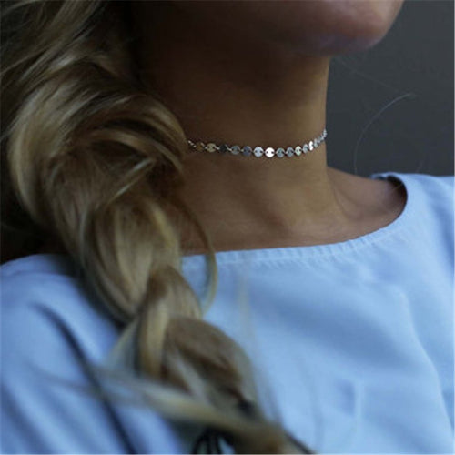 Sequins Choker Necklace