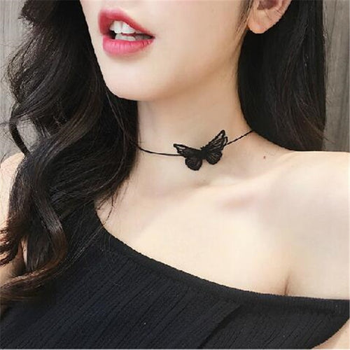 Butterfly Choker Necklace