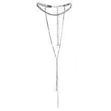 Load image into Gallery viewer, Shiny Full Rhinestone Double Layer Choker
