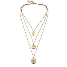 Load image into Gallery viewer, Silver Coin Layered Necklace
