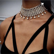 Load image into Gallery viewer, Water Drop Choker Necklace