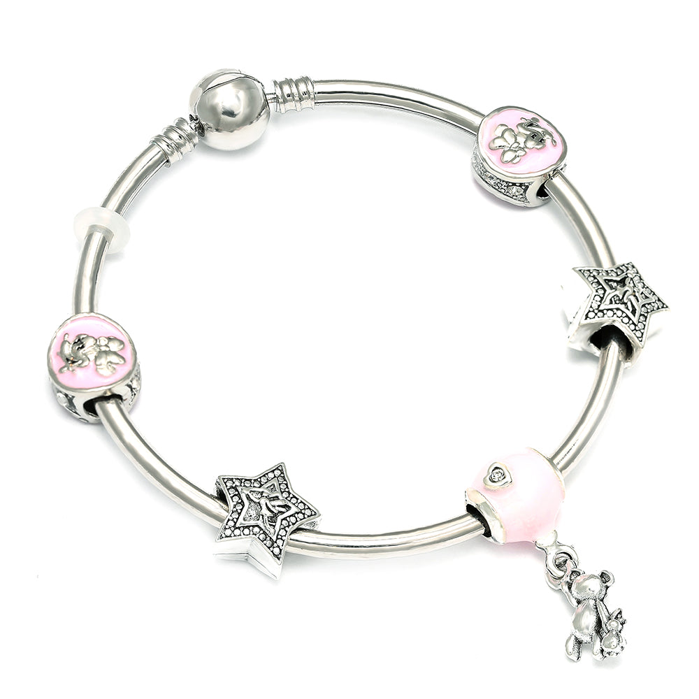 Mickey Charm Bracelets with Star Beads