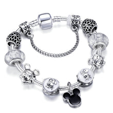 Load image into Gallery viewer, Mickey Minnie Charms Bracelet