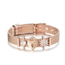 Load image into Gallery viewer, Fashion Jewelry Rose Gold  Charm Bracelet