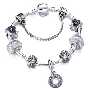 Angel Wings Silver Charm Bracelet