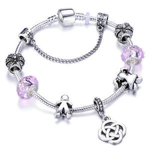 Angel Wings Silver Charm Bracelet