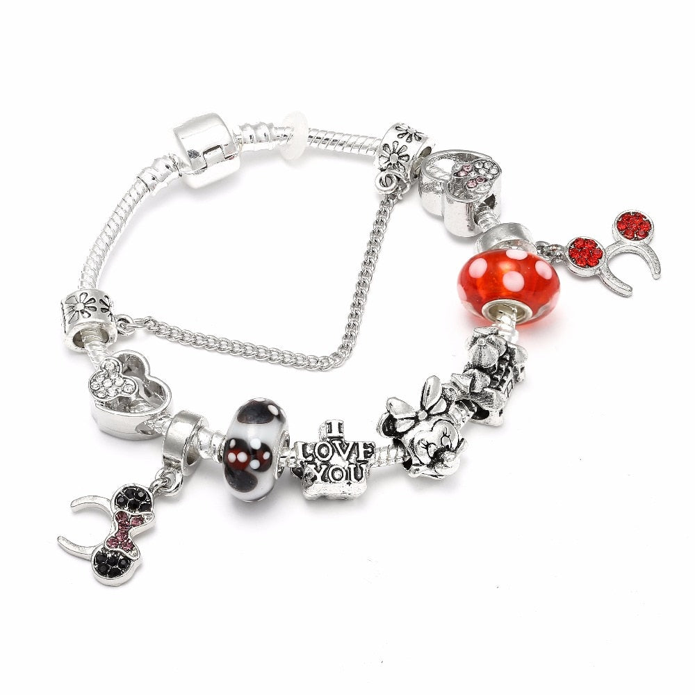 Mickey & Minnie Charm Bracelets