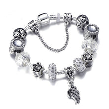 Load image into Gallery viewer, Silver Plated Charm Bracelet