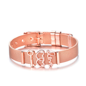 Rose Gold Color Stainless Steel  Bracelet