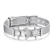 Load image into Gallery viewer, Fashion Love Heart Stainless Steel Mesh Bracelet