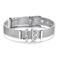 Load image into Gallery viewer, Fashion Love Heart Stainless Steel Mesh Bracelet