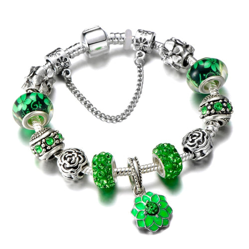 Green Colour Charm Bracelet