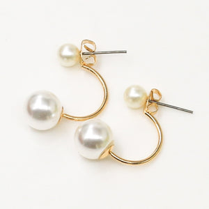 Double Ball Design Earrings