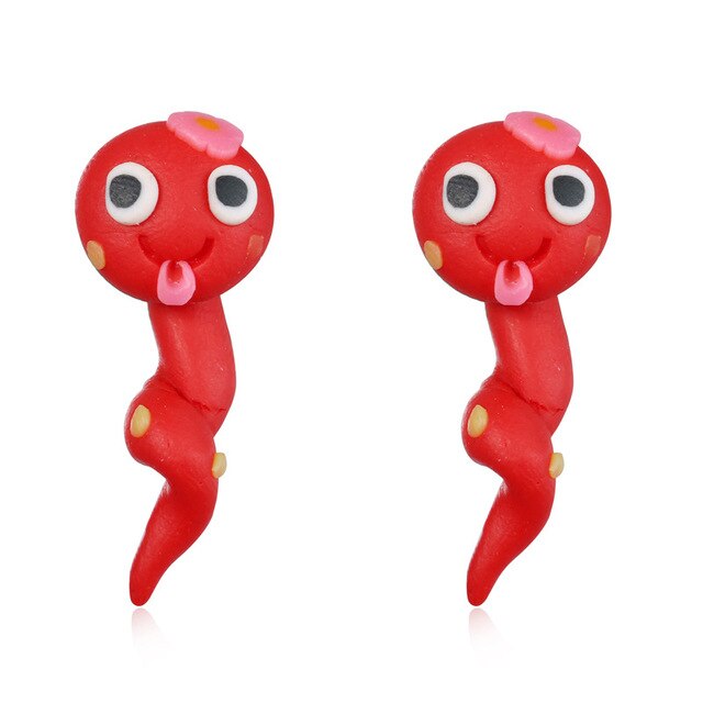 Small Tadpole Stud Earring