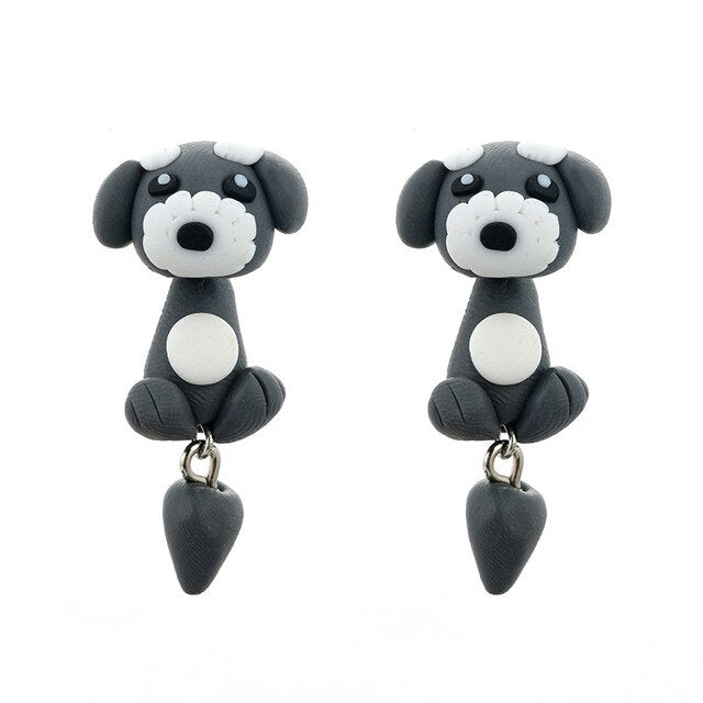 Nice Cartoon Earrings Soft Ceramic
