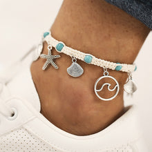 Load image into Gallery viewer, Summer Women&#39;s  Starfish Shell Fish Conch Anklets
