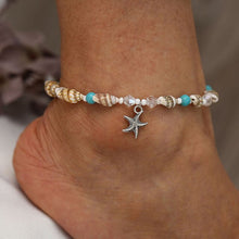 Load image into Gallery viewer, Summer Women&#39;s  Starfish Shell Fish Conch Anklets