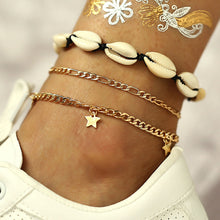 Load image into Gallery viewer, Summer Women&#39;s  Starfish Shell Fish Conch Anklets