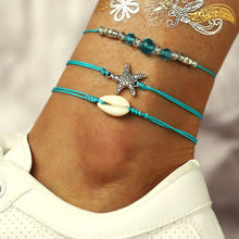 Load image into Gallery viewer, Summer Women&#39;s  Starfish Shell Fish Conch Anklets